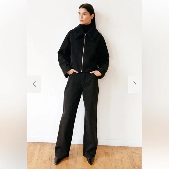 STAUD X Wrangler The Loose Jean in Black
